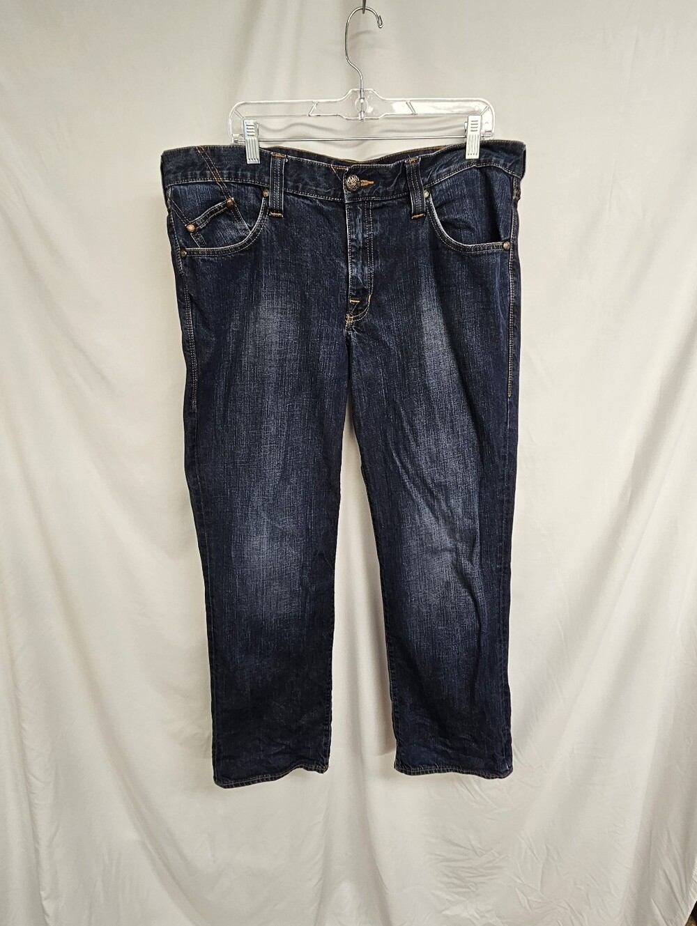 Rock & Republic Rigid Jeans Men’s 38 x 30 Dark Wash Blue Denim - Picture 10 of 12